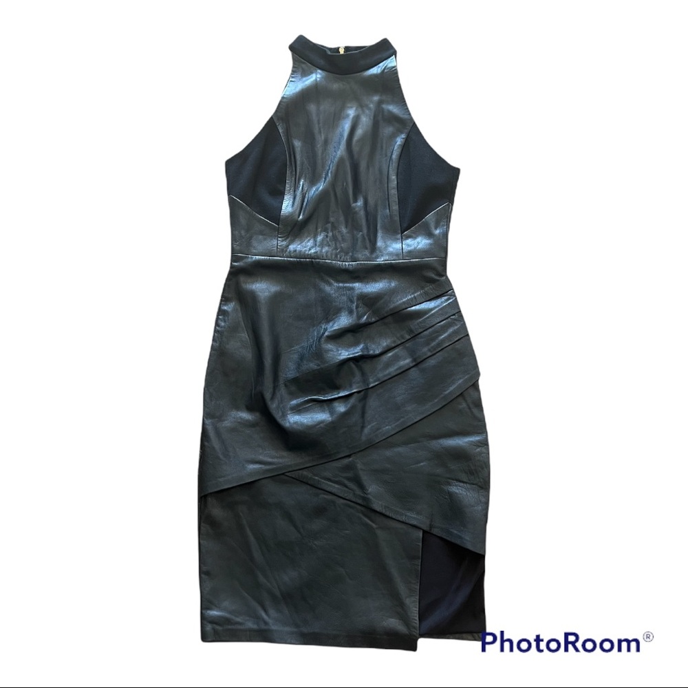 Black Leather Dress Blessed are the Meek Size S